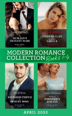 Book cover for Modern Romance April 2022 Books 1-4