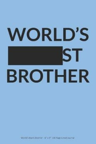 Cover of World's Blank Brother