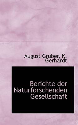 Book cover for Berichte Der Naturforschenden Gesellschaft