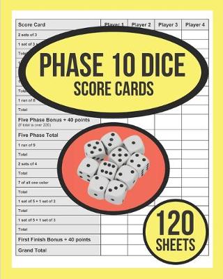 Book cover for Phase 10 DICE Game Score Cards