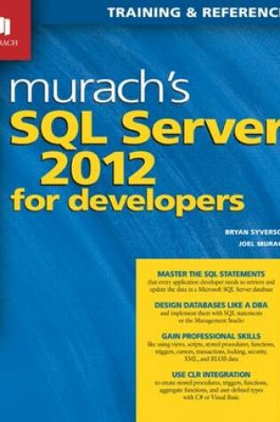 Cover of Murachs SQL Server 2012 for Developers