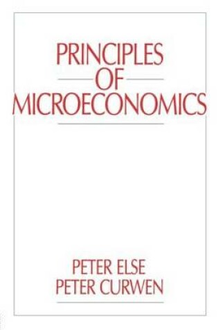 Cover of Principles of Microeconomics