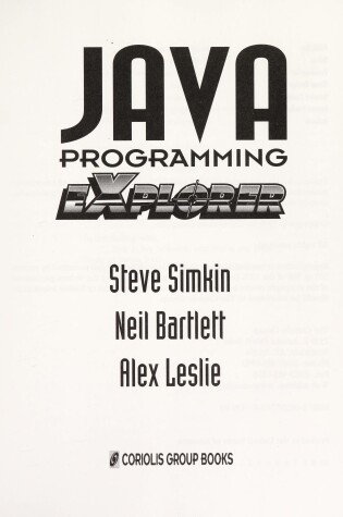 Cover of Java Programming Explorer