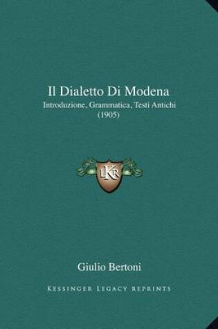 Cover of Il Dialetto Di Modena