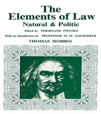 Book cover for Elements of Law, Natural and Political