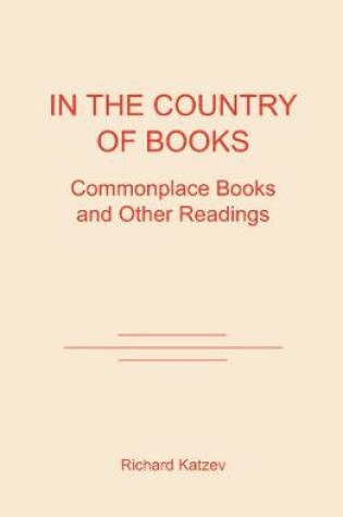 Cover of In the Country of Books