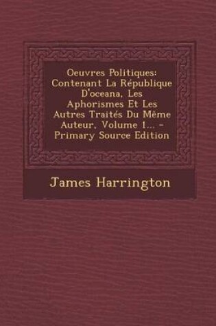 Cover of Oeuvres Politiques