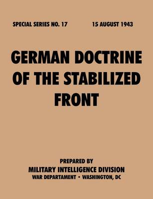 Cover of German Doctrine of the Stabilized Front