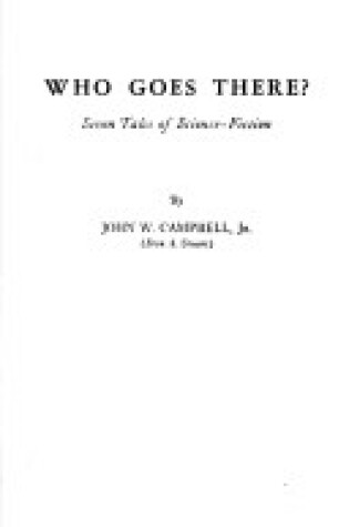 Cover of Who Goes There?