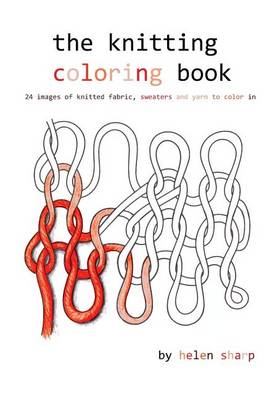 Book cover for The knitting coloring book