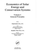 Book cover for Econs of Solar Energy & Conservation Sys Vol 1