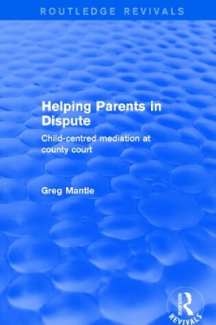 Cover of Helping Parents in Dispute