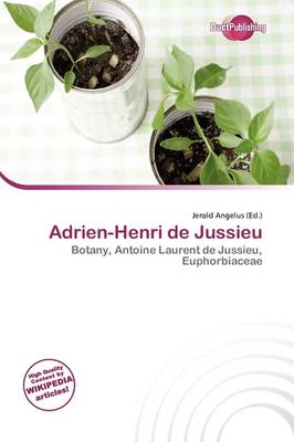 Cover of Adrien-Henri de Jussieu