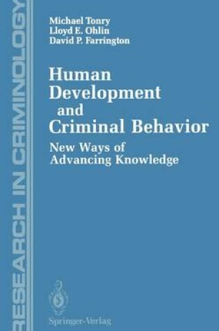 Cover of Human Development and Criminal Behavior