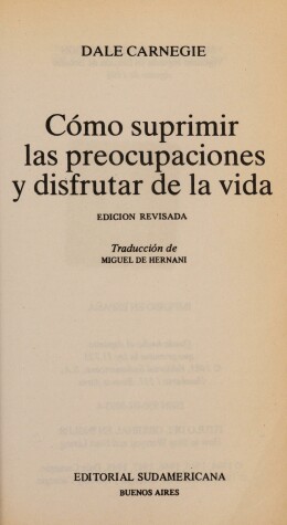 Book cover for Como Suprimir Las Preocupaciones (Pocket)