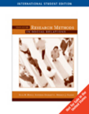 Book cover for Research Methods in Social Relations