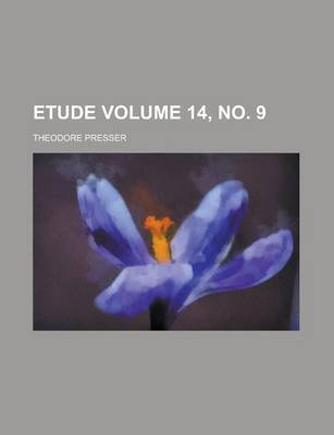 Book cover for Etude Volume 14, No. 9