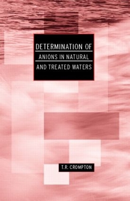 Book cover for Determination of Anions in Natural and Treated Waters