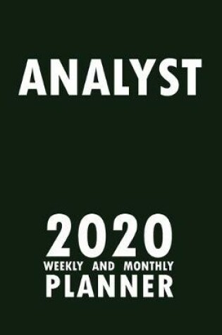 Cover of Analyst 2020 Weekly and Monthly Planner