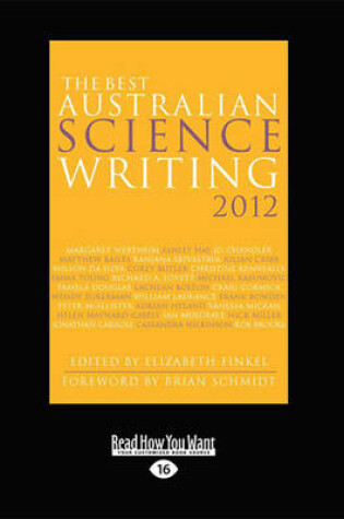 Cover of The Best Australian Science Writing 2012