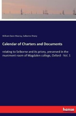 Cover of Calendar of Charters and Documents