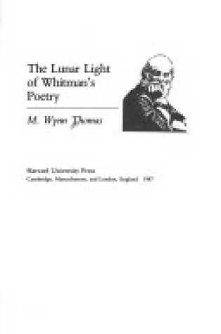 Cover of The Lunar Light of Whitman's Poetry