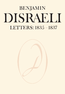 Cover of Benjamin Disraeli Letters