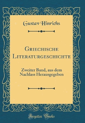 Book cover for Griechische Literaturgeschichte