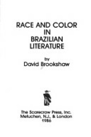 Cover of Race and Colour in Brazilian Literature