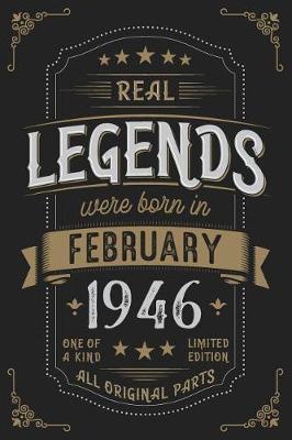 Book cover for Real Legendes were born in February 1946