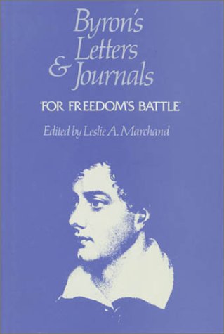Book cover for Byron's Letters and Journals