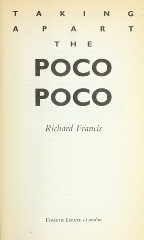 Book cover for Taking Apart the Poco Poco