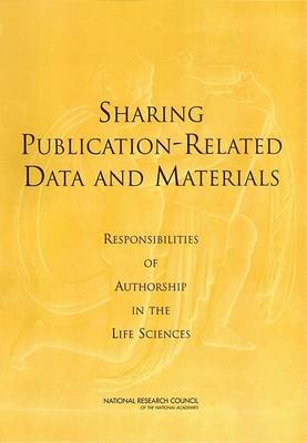 Book cover for Sharing Publication-Related Data and Materials
