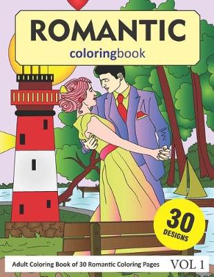 Book cover for Romantic Coloring Book