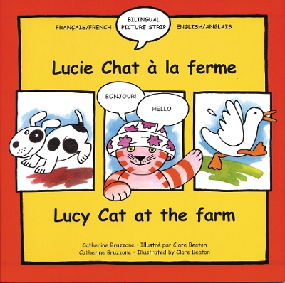 Book cover for Lucy Cat at the Farm/Lucie Chat à la ferme