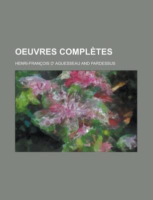 Book cover for Oeuvres Completes