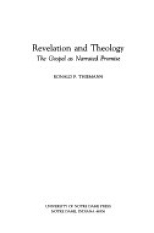 Cover of Revelation and Theology