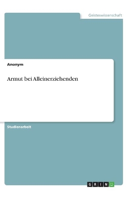 Book cover for Armut bei Alleinerziehenden