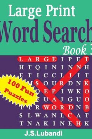 Cover of Large Print Word Search Book 3