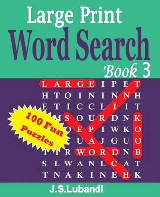 Book cover for Large Print Word Search Book 3