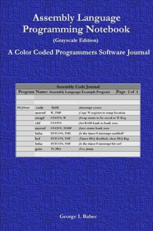 Cover of Assembly Language Programming Notebook (Grayscale Edition)