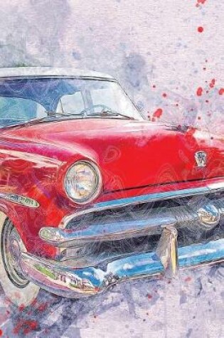 Cover of Red Muscle Car Watercolor Journal