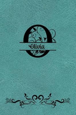 Book cover for Split Letter Personalized Name Journal - Olivia