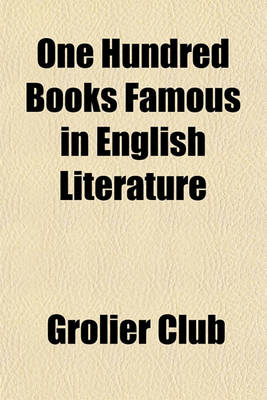 Book cover for One Hundred Books Famous in English Literature