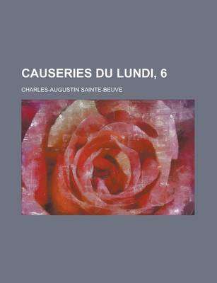 Book cover for Causeries Du Lundi, 6