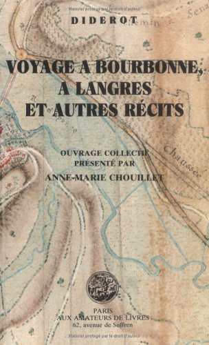 Cover of Voyage a Bourbonne, a Langres Et Autres Recits