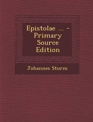 Book cover for Epistolae ... - Primary Source Edition