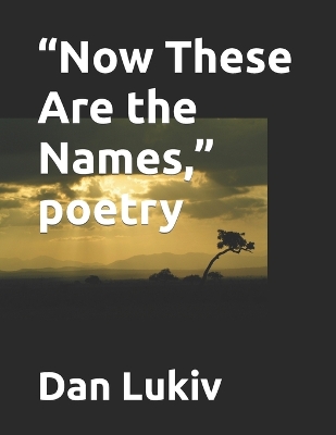 Book cover for "Now These Are the Names," poetry