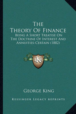 Cover of The Theory of Finance the Theory of Finance
