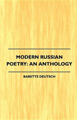 Book cover for Modern Russian Poetry: An Anthology (1921)